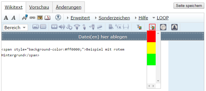 Loop seiteneditor hintergrundfarbe marked.png