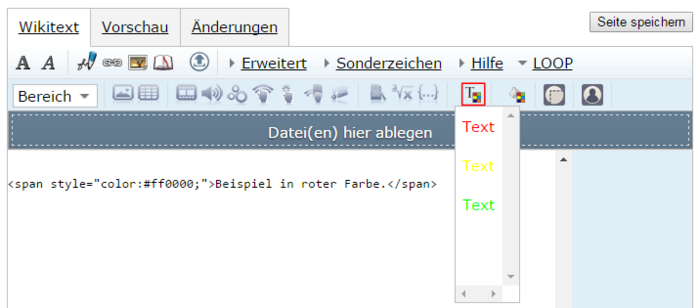Loop seiteneditor textfarbe marked.png