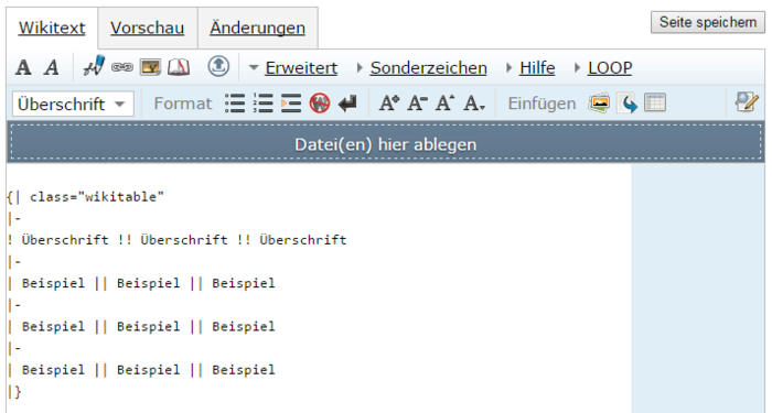 Loop seiteneditor tabelle auswahlmenue paste.png